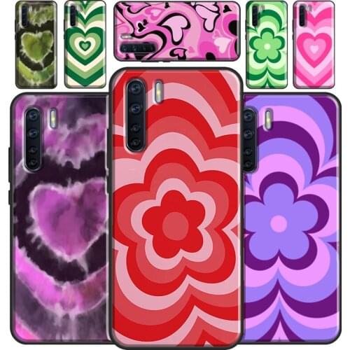 BROWN TRANCE Heart Coffee Latte Groovy Case For OPPO A5 A9 2020 A31 A53 A52 A72 A15 A83 A91 A93 A1K A5S Find X3 Pro Reno2 Z Case