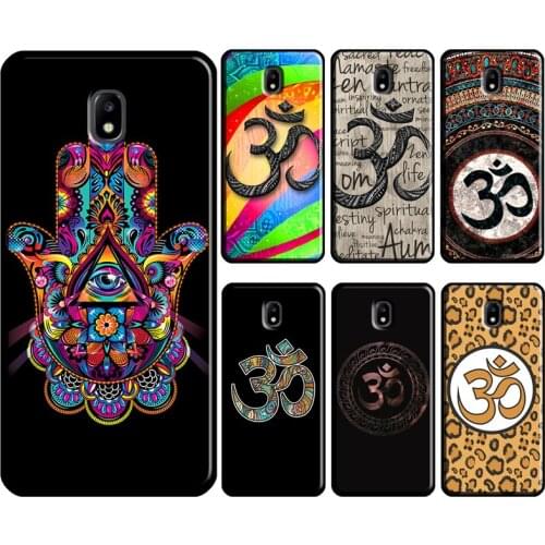 Aum om Namaste Symbol Zen Yoga For Samsung Galaxy J1 J3 J4 J5 J6 J7 2016 2017 A3 A5 A6 A8 A9 J2 Core J8 2018 Phone Case