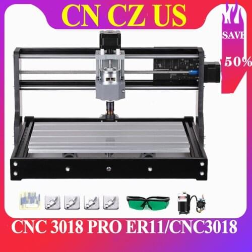 CNC 3018 PRO ER11 laser engraver Pcb PVC Milling Machine cnc router cnc3018pro engraving machine GRBL mini engraver Wood