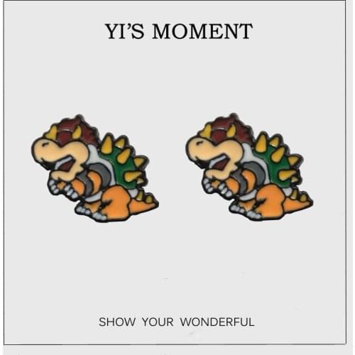 Birthday Gift Enamel Earrings Animals in the game Earing for kids