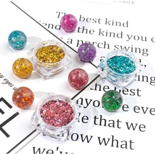 DIY Handmade Crystal Epoxy Jewelry Accessories Filler Resin Imitation Gold Blue Powder 12 Color Broken Gold Foil Silver Foil