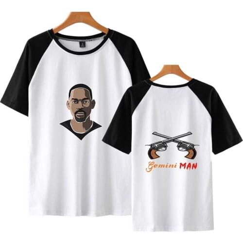 Gemini killer print Cotton Summer Patchwork t shirt for men short Sleeve sleeve Black Grey harajuku