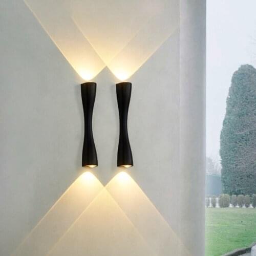 IP65 Outdoor Waterproof Garden Wall Lamp Nordic 10W LED Wall Light Indoor Corridor Bedroom Decor Modern Lighting Aluminum A592