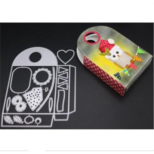 YINISE SCRAPBOOK Metal Cutting Dies For Scrapbooking Stencils CHRISTMAS BAG DIY PAPER Album Cards Making Embossing Die CUT Cuts