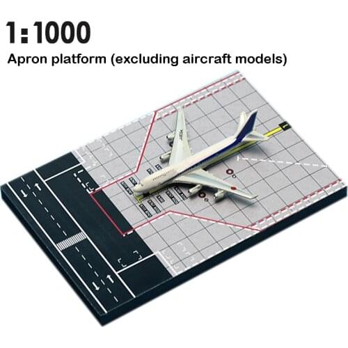 Miniature 1:1000 Airport Aircraft apron Platform orms Seat woodiness 15*10cm