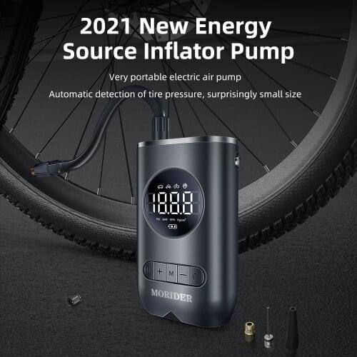 Electric Inflator Pump Portable Mini Wireless Smart Digital Air Compressor Tire Pressure Detection For Car Bike Motorcycle Balls