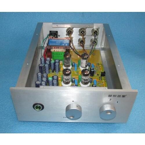 Fully balanced audio fax X10-D, 6DJ8 tube buffer, 2 select inputs, 1 output, volume control, X10-D audio fax line, full LP charm