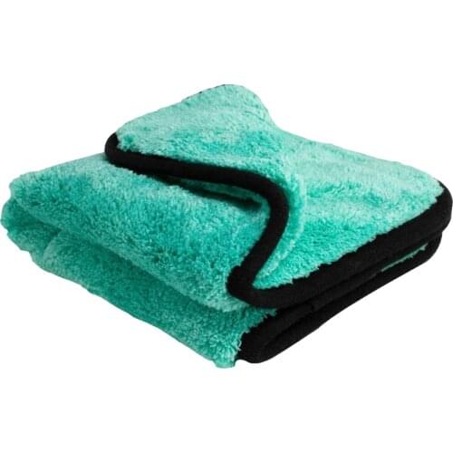 Green 40x40cm 1400GSM Super Soft Premium Microfiber Drying Cloth Ultra Absorbancy Aqua Deluxe Car Wash Towel