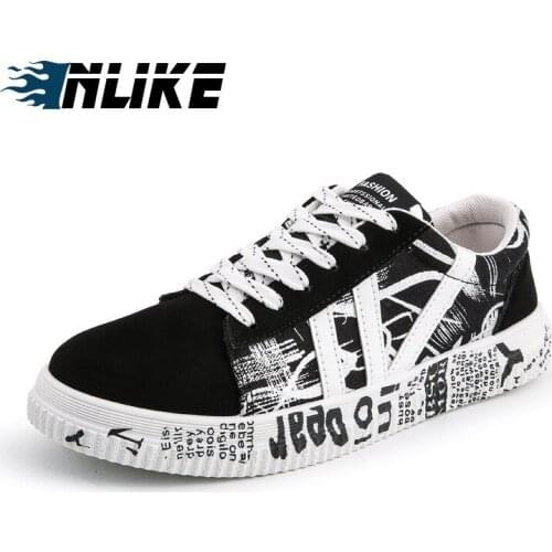 Student Board Shoes Male Cool Sneakers Student Casual Flat Trainers