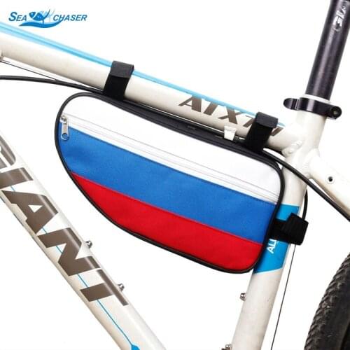 Waterproof fabric Bicycle Pannier Triangle Cycling Bike Bicycle Front Tube Frame Pouch Bag Holder Saddle Bag