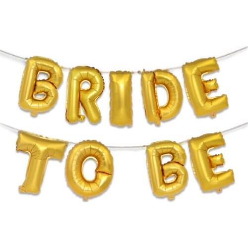1pcs BRIDE TO BE Letter Balloon Wedding Engagement Aluminium Foil Ballon Happy Birthday Party Decoration Adult Balls