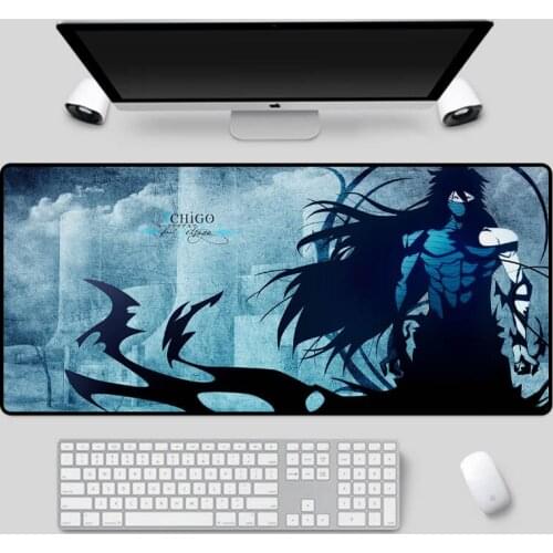XGZ Exquisite anime table mat cool blue background keyboard mat home office essential computer keyboard mat