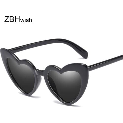 Fashion Cat Eye Love Sunglasses Women Luxury Brand Designer Vintage Heart Sun Glasses Female Gafas De Sol Uv400