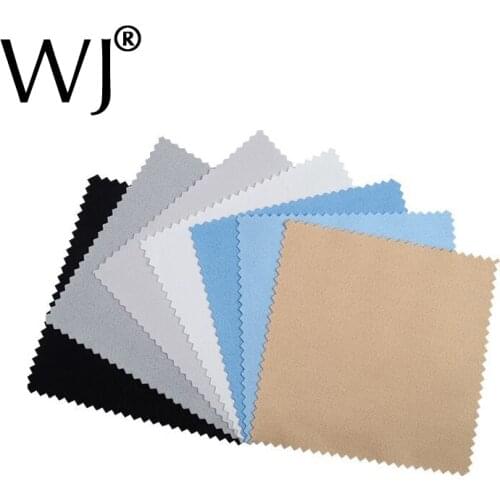 100pcs Buckskin Silver Jewelry Cleaning Polishing Cloth Sterling Gold Cleaner 8x8cm Cheapest Double Sides Tool Black White Blue