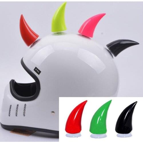 50% Hot Sales!!! Helmet Horns Waterproof Double-sided Adhesive Rubber Cute Helmet Devil Horns for Helmet
