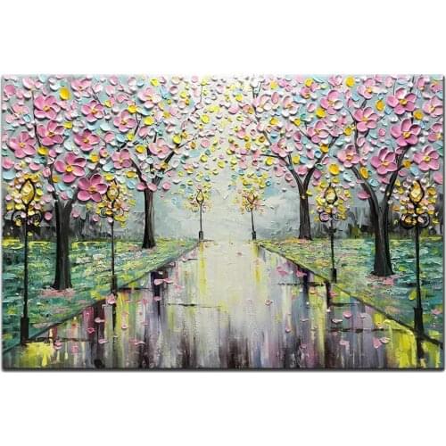5D Diamond Painting Kits for Adults Full Round Cherry Blossom Mosaic Cross Stitch Kits Embroidery Kits Home Wall Decor