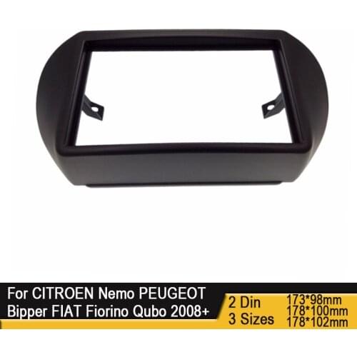 Car Fascia Panel DVD Stereo CD Panel Dashboard for CITROEN Nemo PEUGEOT Bipper FIAT Fiorino Qubo 2008