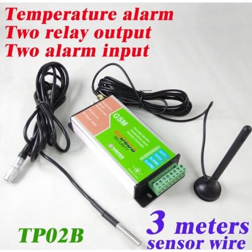 Badodo GSM SMS Temperature Data Logger Alarm Controller Temp Recorder with Email Log Report Alarm with 1pcs DS18B20 Sensor
