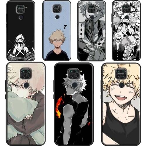 Anime Katsuki Bakugou Phone Case For Xiaomi Redmi Note 8 7 9 Pro Note 8T 9S Soft Cover For Redmi 9 9A 9C Coque