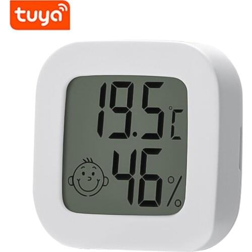Tuya BT Temperature Humidity Sensors LCD Display Intelligent Sensors Intelligent Linkage Mobilephone APP Remote View Function