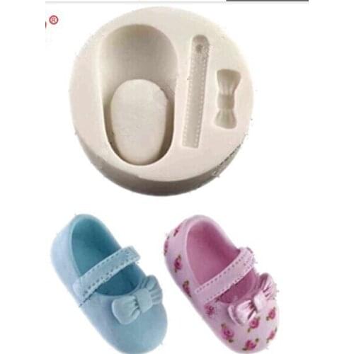 Baby shoes fondant Cake decoration mold soap mold 100% food grade raw material Jelly mold