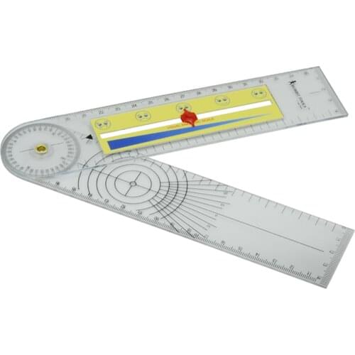 2 in 1 Pain goniometer Spinal Goniometer Ruler Motion Tester Pain Rating Scale 360 Professional medical protractor angle ruler