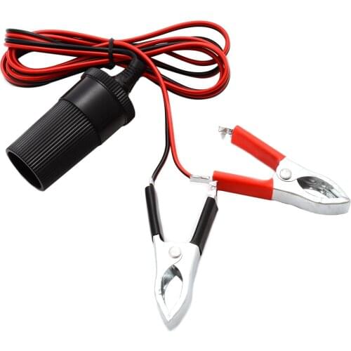 Car Battery Terminal Clamp Clip-on 12V Cigarette Lighter Socket Power Adapter For Cars Boat Refrigerator Boat RV Automobile