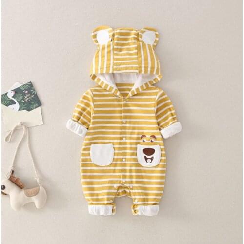 New Born Baby Clothes Baby Boy Romper Winter Clothes Costume Romper Onesie Disfraz Bebe Halloween Striped Long Sleeve 0-24m Z