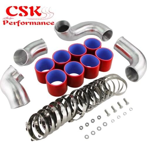 Front Mount Intercooler Pipe Piping Kit Fits For N issan Skyline R33 R34 GTR RB26DETT Black/Red/Blue