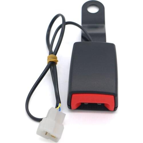 Short belt lock Car Seat Belt Lock Buckle Padding Socket Plug Connector with Warning Cable