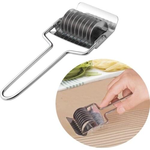 Small Stainless Steel Noodle Lattice Roller Docker Dough Kitchen Cooking Pasta Tools Cutter Spaghetti Maker