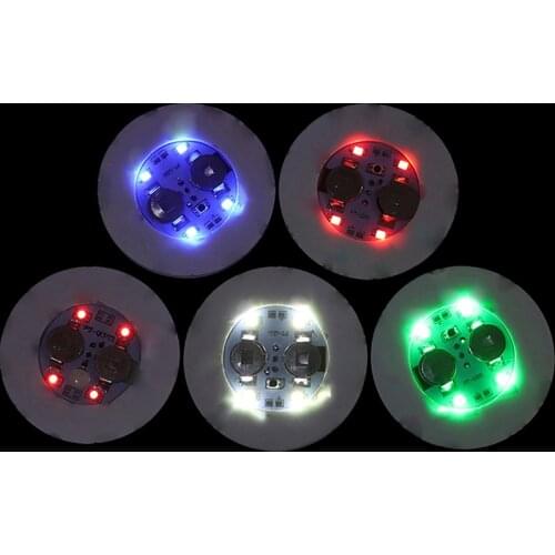 Bottle Stickers Coasters Lights Battery Powered LED Party Drink Cup Mat Christmas Vase New Year Halloween Decoration Lights