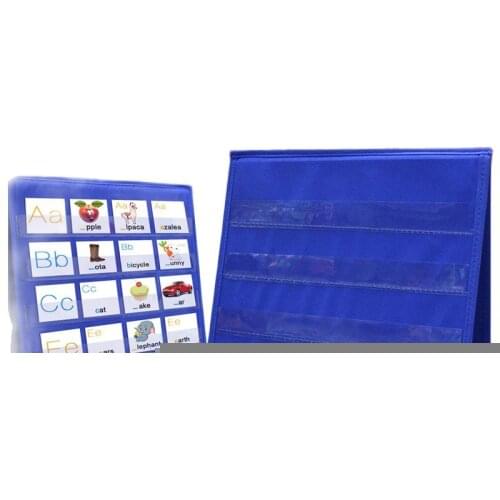 Desktop Pocket Chart Teaching Double-sided Self-standing Foladble for Classroom letter board Student Teaching Accessories Доски