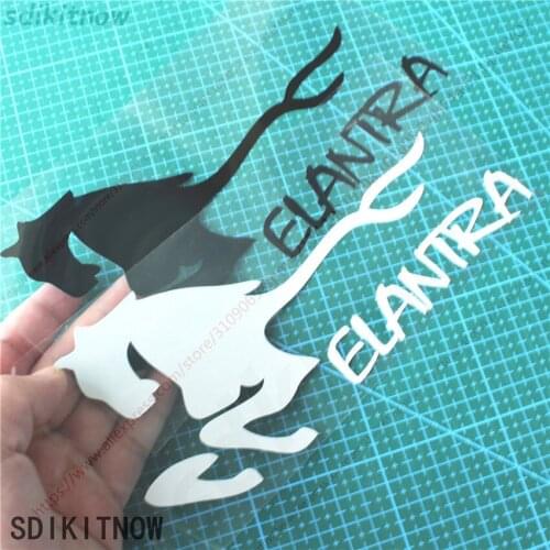 New Horse Run Cool Sports Sticker Racing Windows Decal Car Styling For hyundai elantra 2012 2017 208 2014 2015 accessories