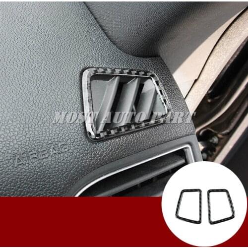 Carbon Fiber Dashboard Air Vent Outlet Trim Cover For Ford Explorer 2013-2018 Car accesories interior Car decoration