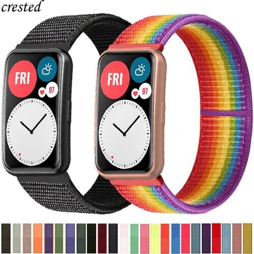 Nylon Band For Huawei Watch FIT Strap Smartwatch Accessories Sport Loop Wristband Belt bracelet Huawei Watch fit 2020 Strap