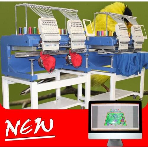 China 10 years service ! 400*500mm 2 head Computer Sewing Embroidery Machine with newest tajiama 47 head technology