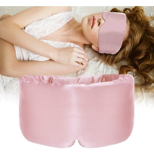 19MM Mulberry Silk Eye Mask Shading Sleep Relief Eye Fatigue Double-sided Available Breathable Ice Silk