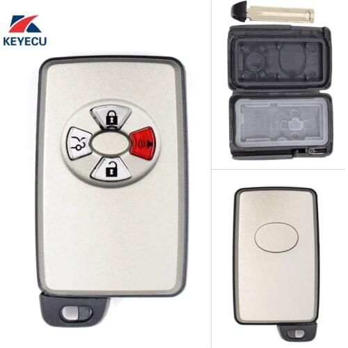 KEYECU Replacement Remote Car Key Shell Case Fob 4 Button for Toyota Avalon 2005-2007 (Shell Only)