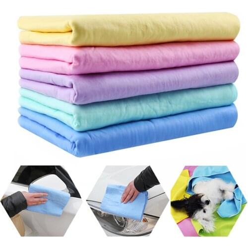 2020 Multipurpose Deerskin Hair Pet Window Floor Car Care Super Absorbent Dry Towel Bathroom accessories полотенце банное