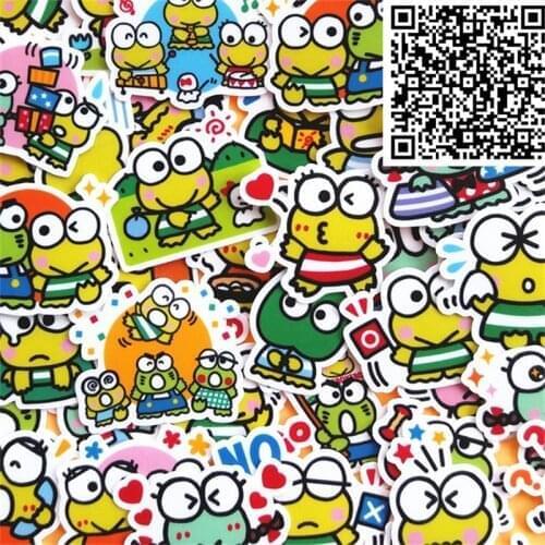 40 pcs Mini frog Stickers for Notebook Planner Cute Cartoon Decorative Style toy Sticker Scrapbooking For Laptop Children