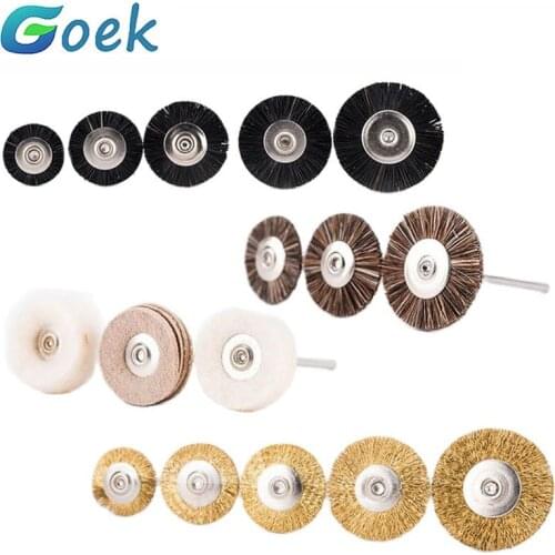 50pcs/Lot Dental Plain Brush With Handle Lab Polishing Wheel Polishing Flat Brush For Rotary Tools
