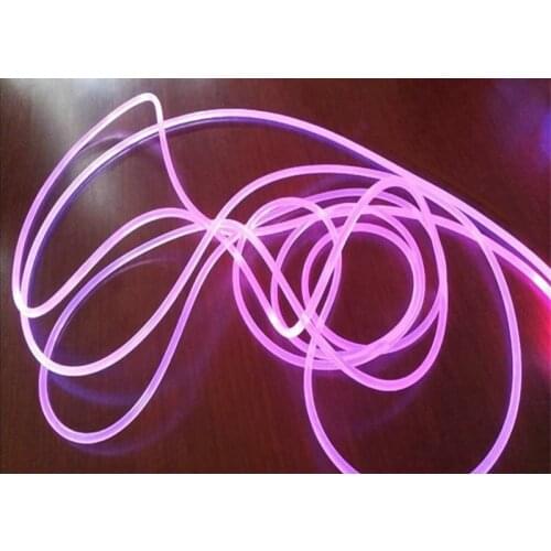 5M Side Glow Fiber Optical PMMA Cable F/Led light Engine Source Car Home DIY Hanging Curtain Atmosphere Lighting-2.5mm(Diameter)