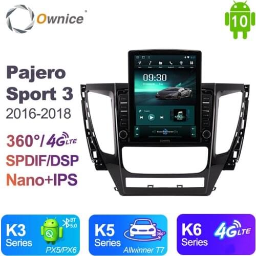 Ownice DSP Android 10.0 4G LTE Car DVD Player For Mitsubishi Pajero Sport 3 2016 - 2018 GPS Map Wifi Bluetooth 5.0 Auto Radio