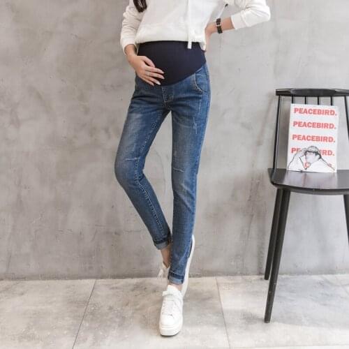 Denim Maternity Jeans Pants For Pregnant Women Trousers Casual High Quality Elastic Waist Stretch Jeans Pregnancy Pencil Pants