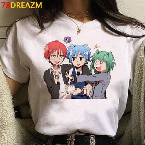 Assassination Classroom tshirt top tees women white t shirt graphic tees women vintage grunge casual tshirt t shirt streetwear