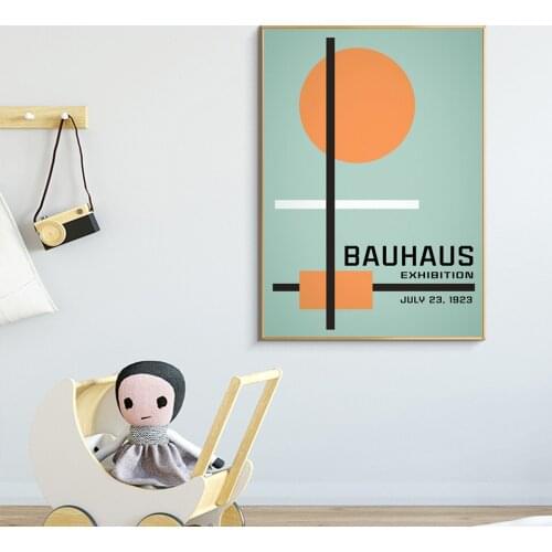 HD Print Modern Home Decor Bauhaus Poster German Architectural Style