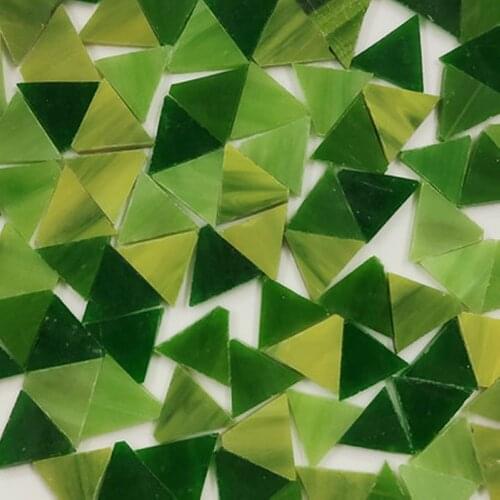 JOJO BOWS 50g Solid Acrylic Triangle Bulk Mosaic Making Tiles Home Decoration DIY Crafts Supplies Handmade Puzzles Art Material