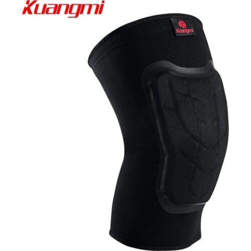 Kuangmi 1 pc Knee pads 3 D circular machine knitting Keep warm compression sleeve Sports protection Prevent collision