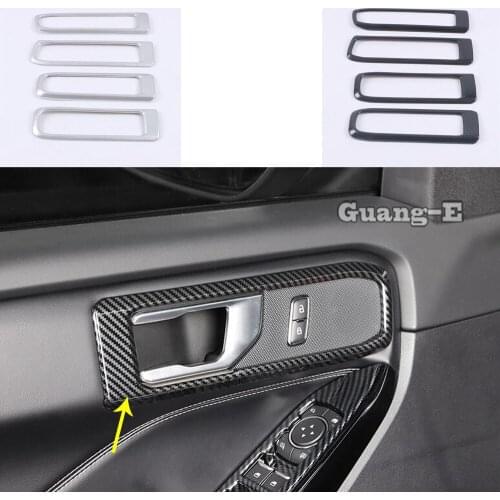 Car Body Styling Cover Detector Stick Trim Door Inner Built Handle Bowl Armrest Parts For Ford Explorer U625 2019 2020 2021